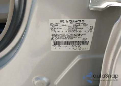 2011 Lincoln Mkx from USA, damaged, VIN 2LMDJ6JK9BBJ04036